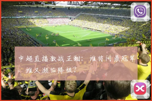 中超直播激战正酣：谁将问鼎冠军，谁又濒临降级？